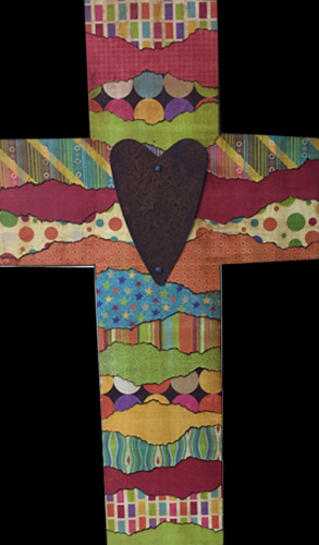 Mixed Media Cross 1